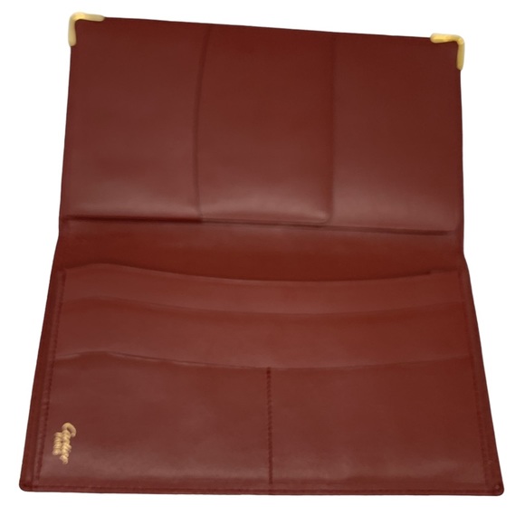 Cartier Bi-Fold Long Wallet in Burgundy - Picture 4 of 10